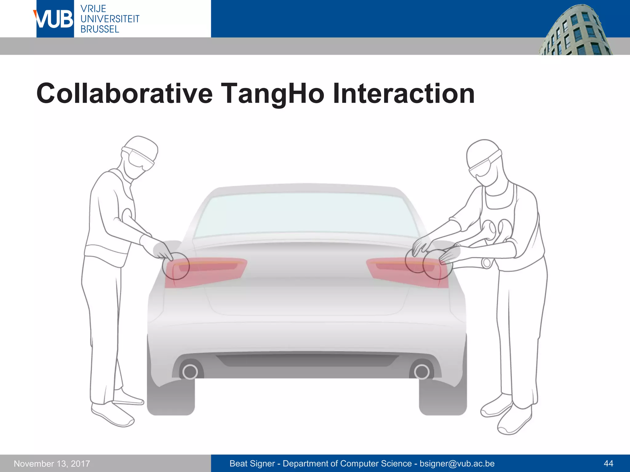Beat Signer - Department of Computer Science - bsigner@vub.ac.be 44November 13, 2017
Collaborative TangHo Interaction
 