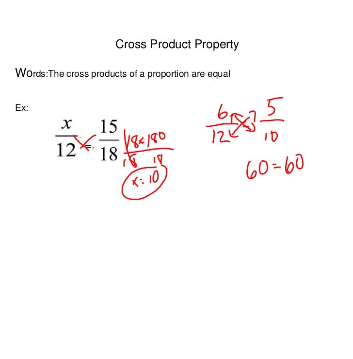 Cross multiplication