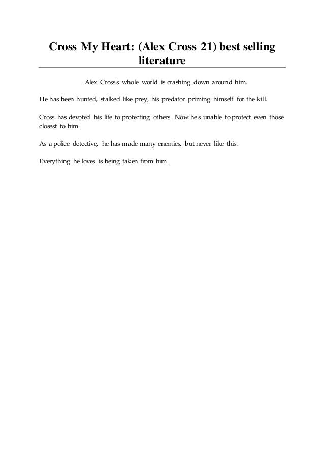 Cross My Heart Alex Cross 21 Best Selling Literature