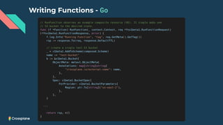 Writing Functions - Go
 
