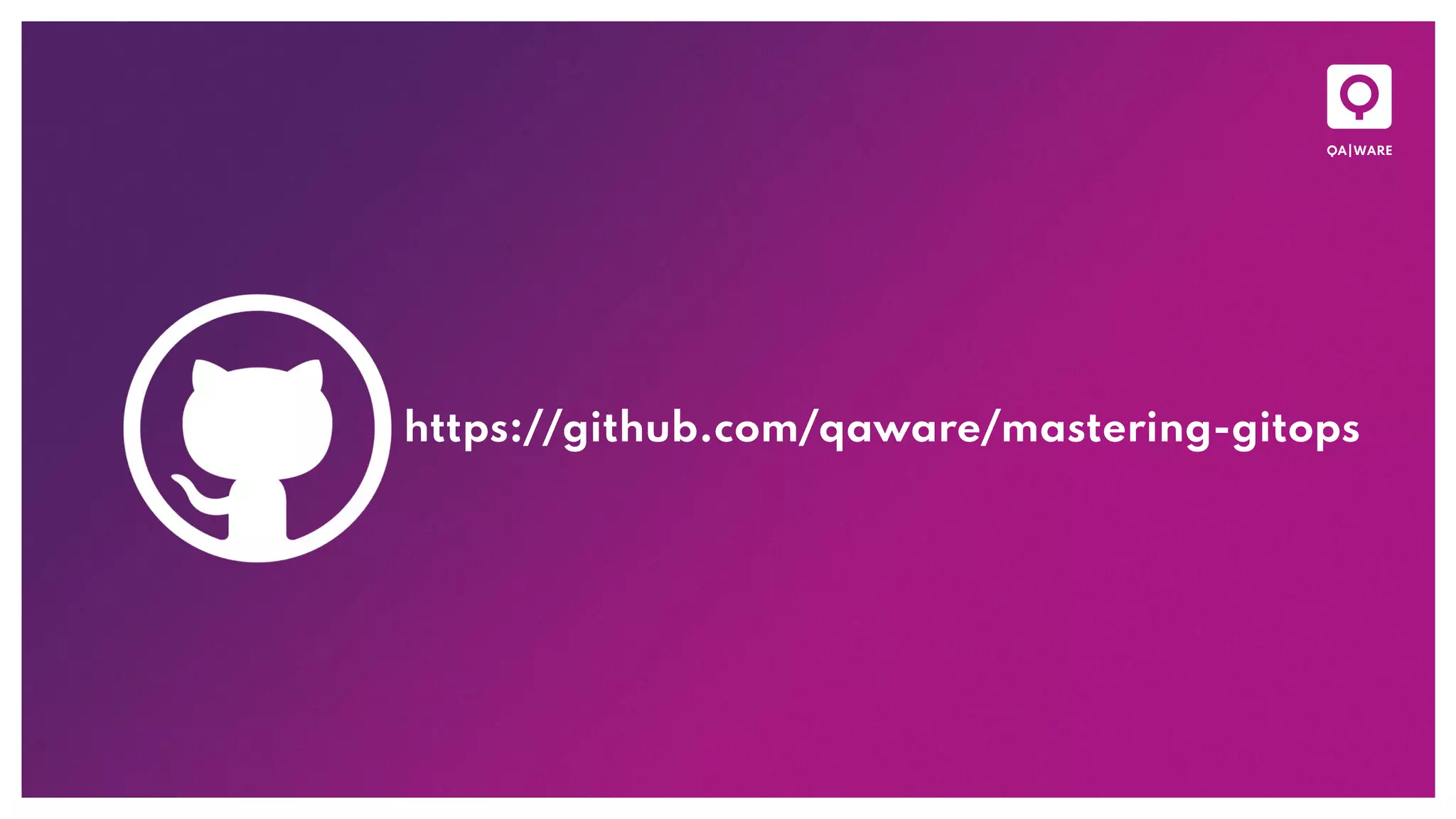 https://github.com/qaware/mastering-gitops
 