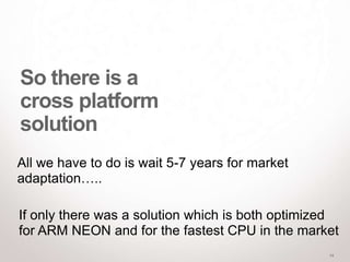 Cross platform computer vision optimization | PPTX