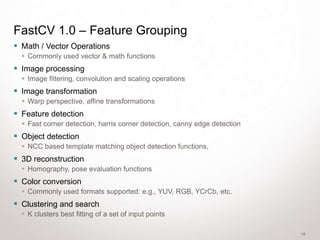 Cross platform computer vision optimization | PPTX
