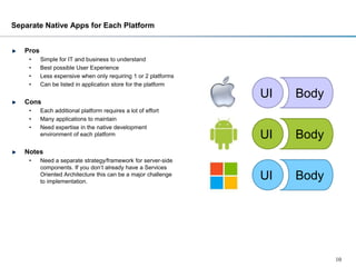 Cross Platform Mobile Application Architecture | PPTX | Web Development ...