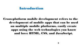 Cross platform mobile application development | PPT