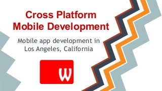 Cross Platform
Mobile Development
Mobile app development in
Los Angeles, California
 