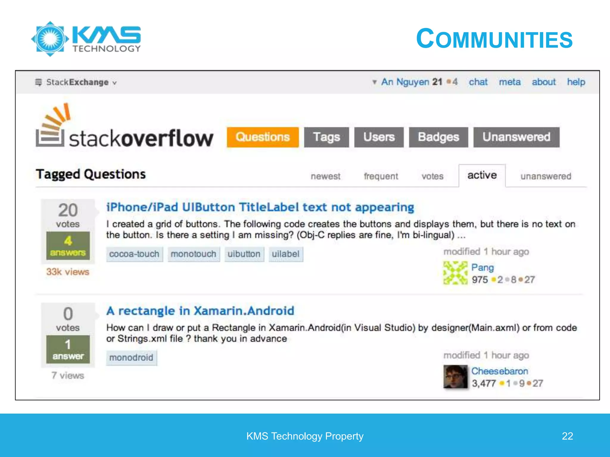 COMMUNITIES KMS Technology Property 22 