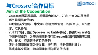 Crossref LIVE Chinese网络研讨会——Crossref简介 – 14 Oct 2021  