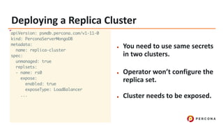 Cross region replication in Percona Kubernetes operator | PDF