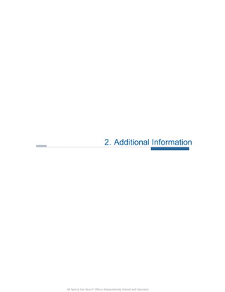 2 . Additional Information




All Sperry Van Ness® Offices Independently Owned and Operated.
 