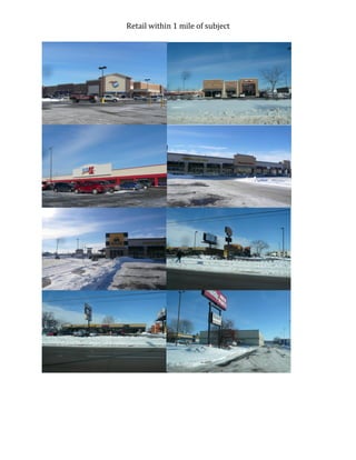 Retail within 1 mile of subject
 
