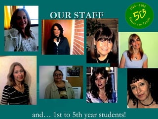 OUR STAFF




and… 1st to 5th year students!
 