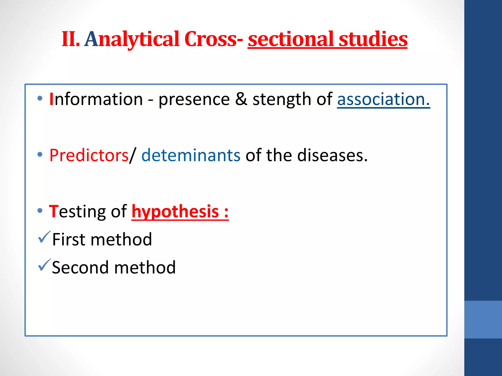 Cross sectional studies | PDF | Smoking Cessation | Wellness