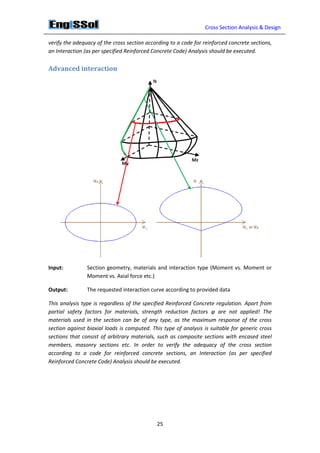 User Manual for Cross Section Analysis & Design | PDF