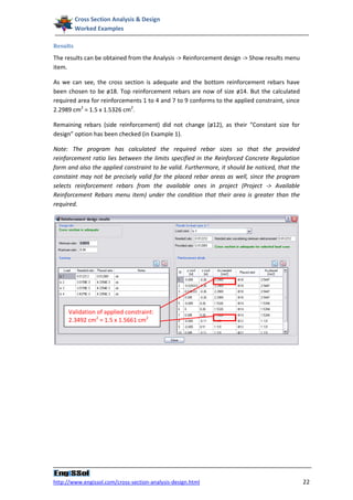 Cross section analysis and design: Worked examples | PDF