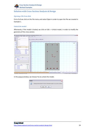 Cross section analysis and design: Worked examples | PDF