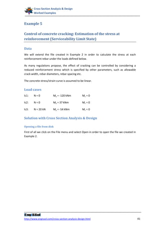 Cross section analysis and design: Worked examples | PDF