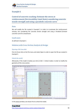Cross section analysis and design: Worked examples | PDF