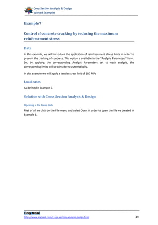Cross section analysis and design: Worked examples | PDF