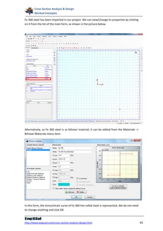 Cross section analysis and design: Worked examples | PDF