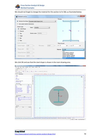 Cross section analysis and design: Worked examples | PDF