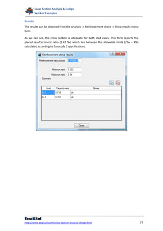 Cross section analysis and design: Worked examples | PDF