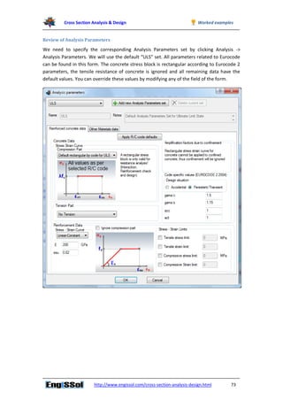 Worked examples for Cross section analysis and design software | PDF