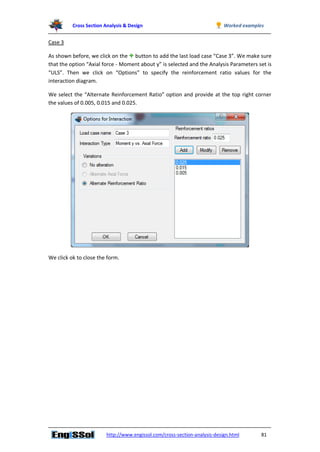 Worked examples for Cross section analysis and design software | PDF