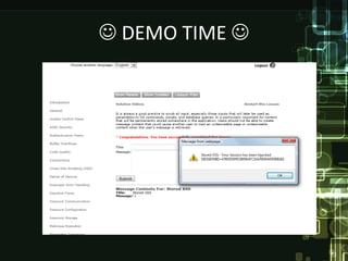  DEMO TIME 
 