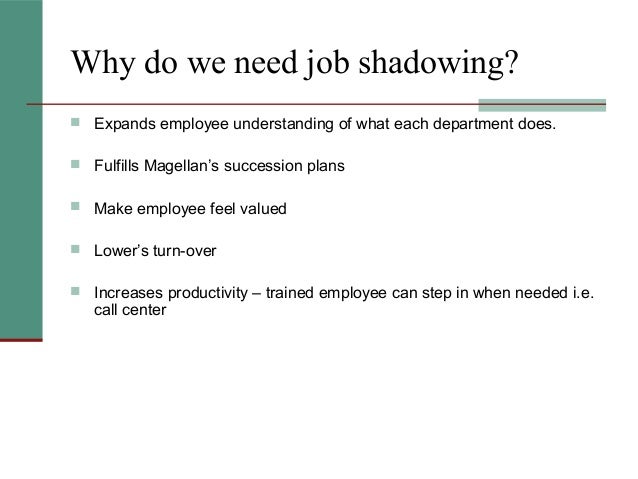 job shadowing programs