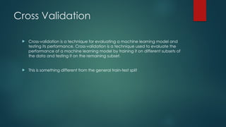 Cross Validation and Hyperparameter Tuning.pptx