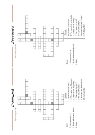 Crossword Oceania