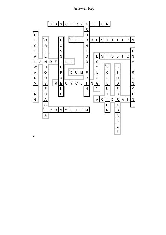 Crossword environment