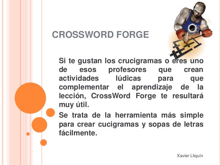 licencia para crossword forge licencia para crossword forge