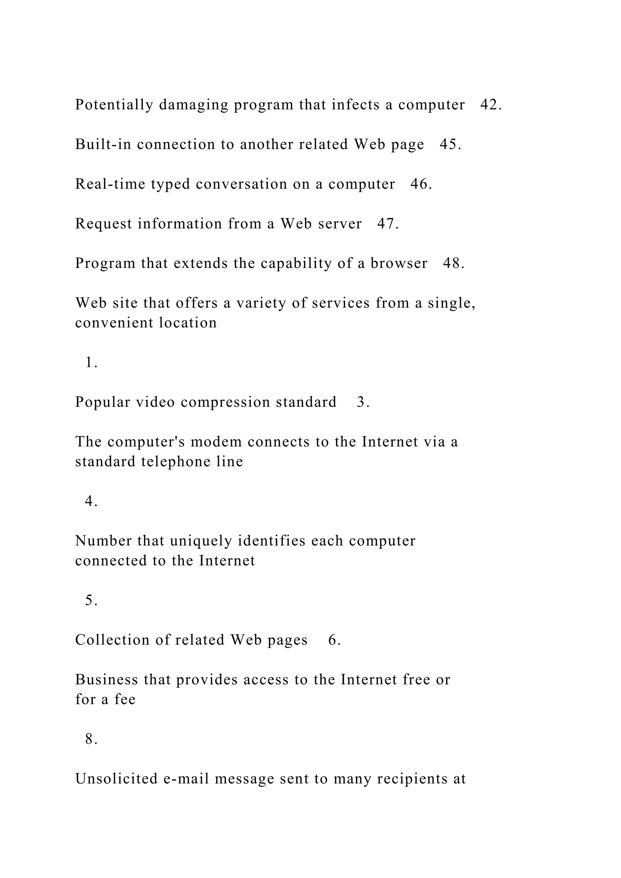 Crossword Puzzle Answer Sheet Mod2AcrossDown 2. .docx