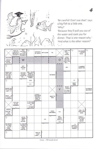 Crossword puzzles for students (750 word level)v