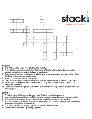 Stacki Crossword Puzzle