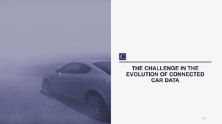 THE CHALLENGE IN THE
EVOLUTION OF CONNECTED
CAR DATA
13
 