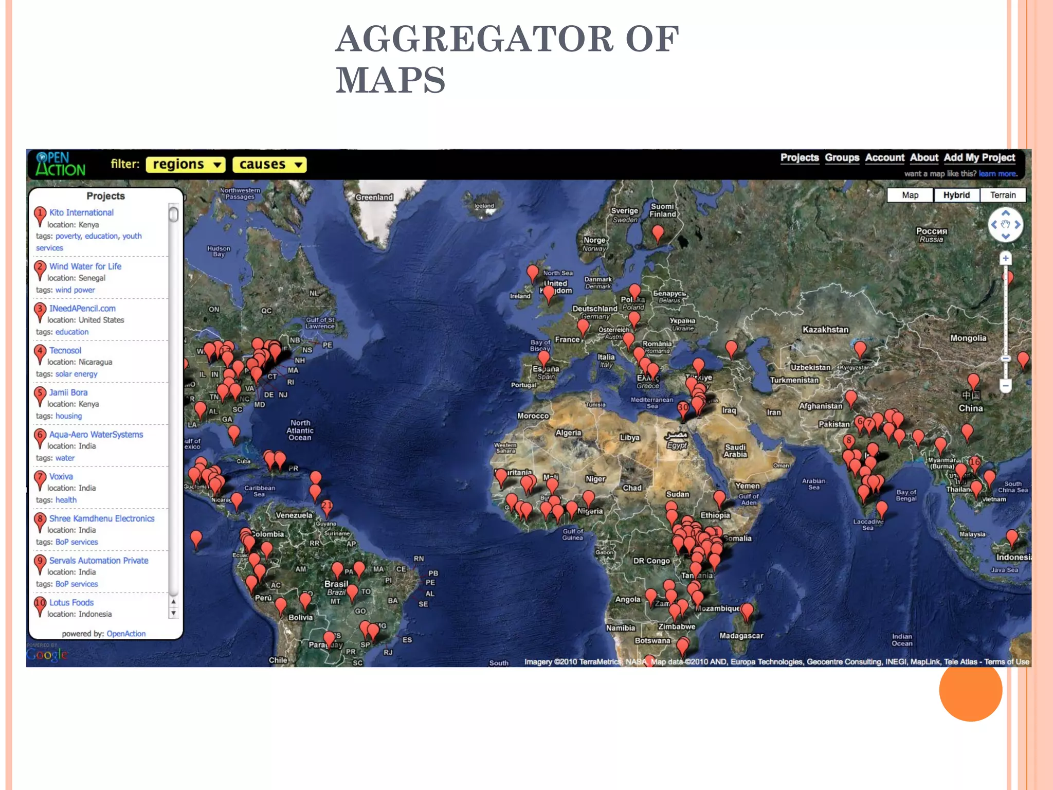 AGGREGATOR OF MAPS 