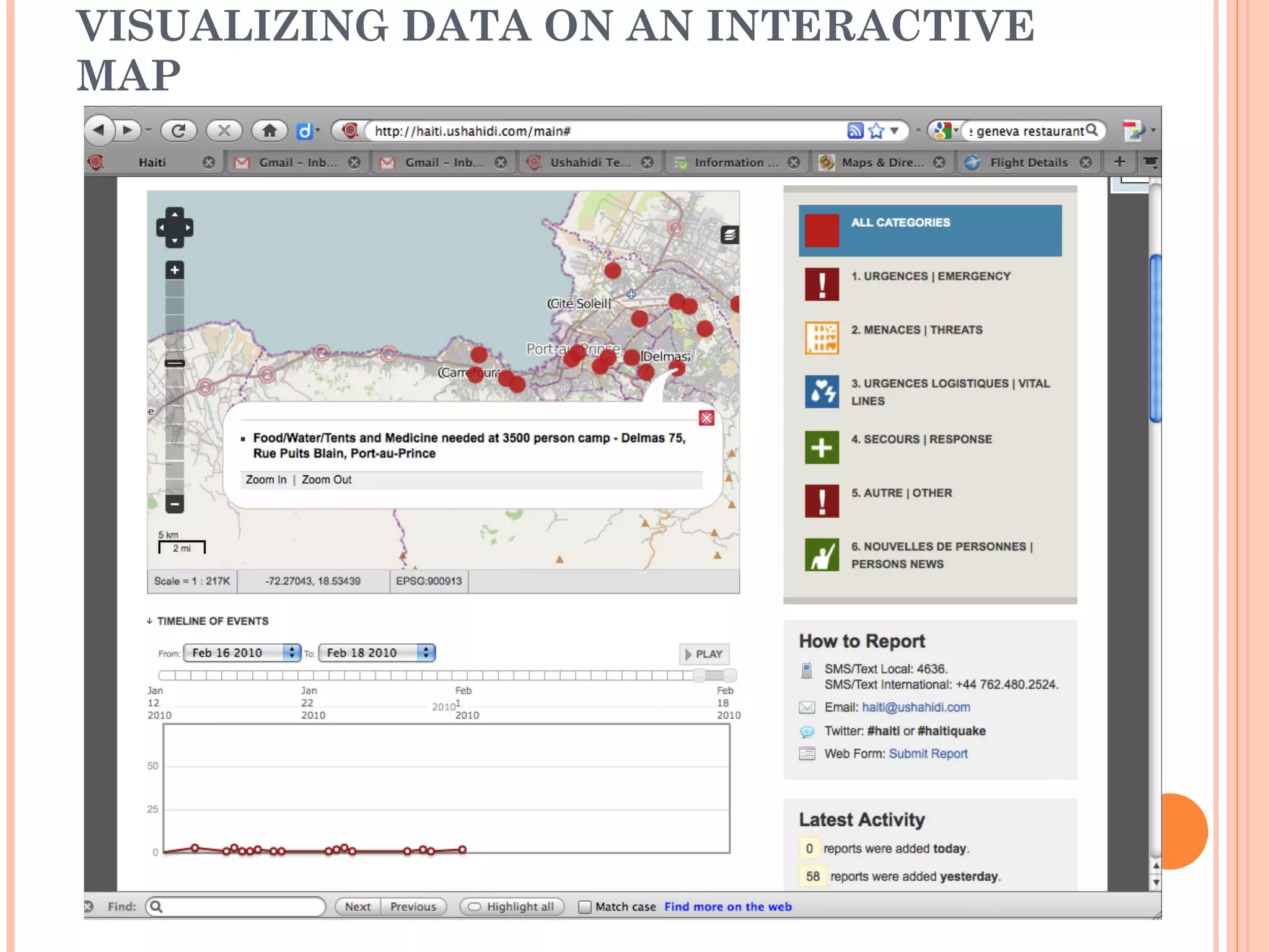 VISUALIZING DATA ON AN INTERACTIVE MAP 