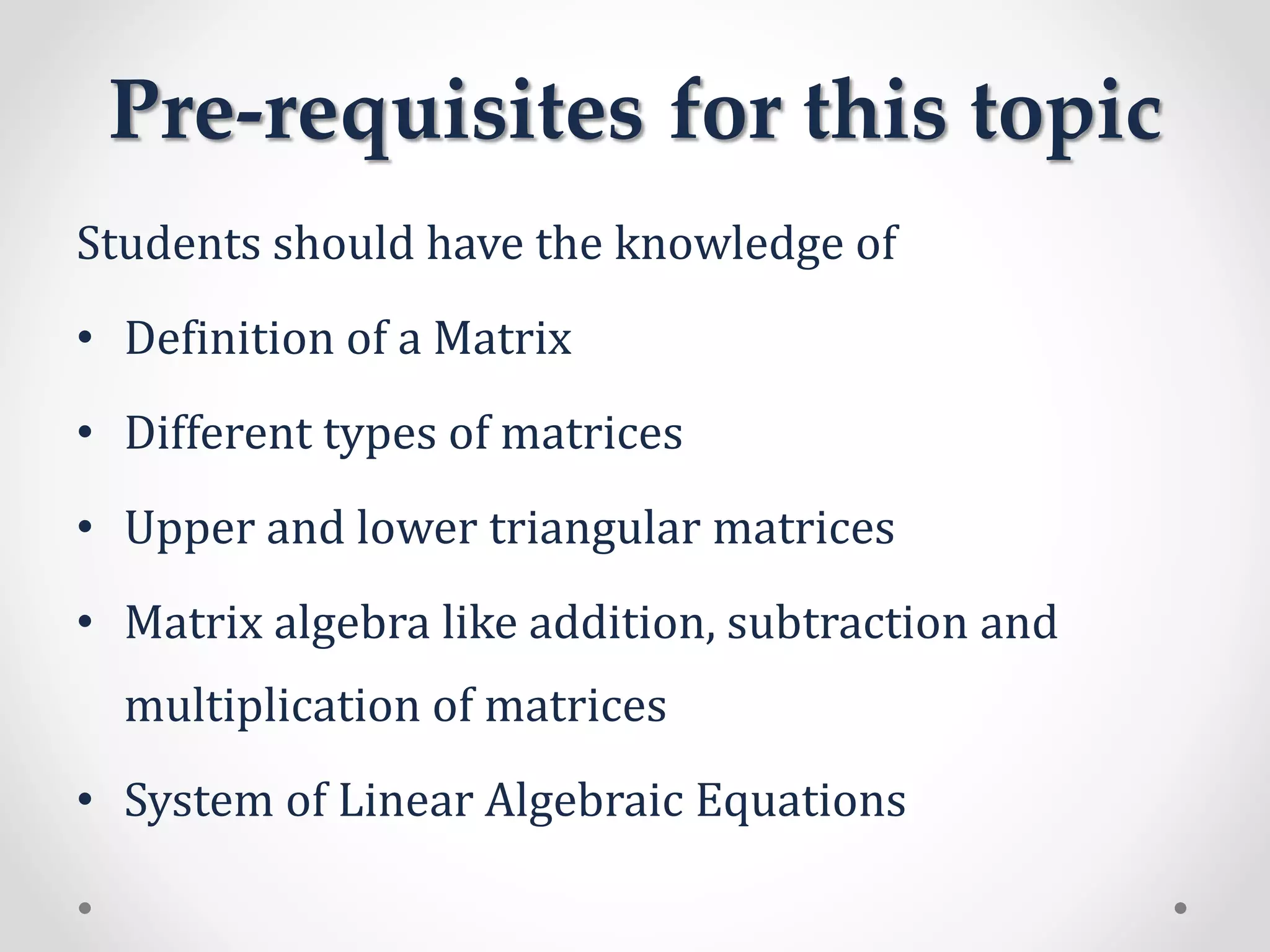 Crout s method for solving system of linear equations | PPTX | Physics ...