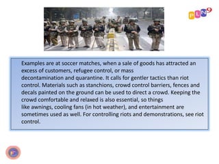 Crowd control management | PPTX