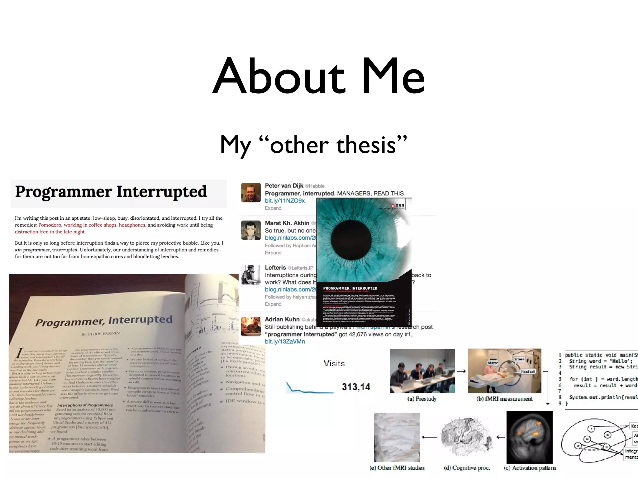 About Me My “other thesis” 