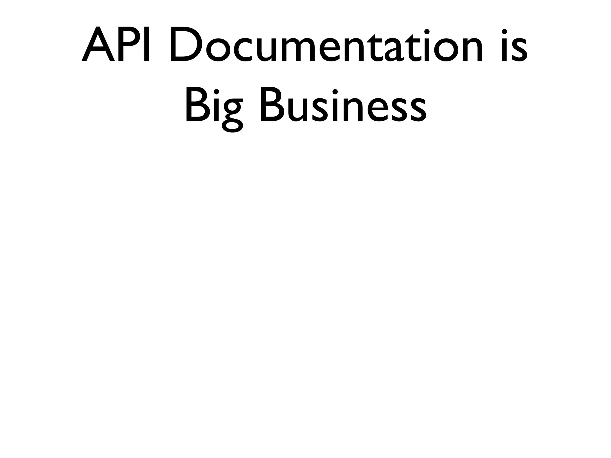 Types of Documentation Software documentation is created by a few and read by few. 