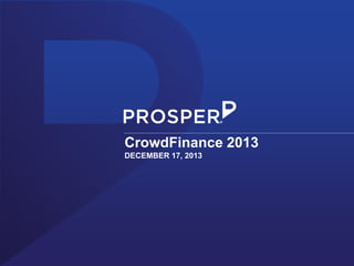 CrowdFinance 2013
DECEMBER 17, 2013

 