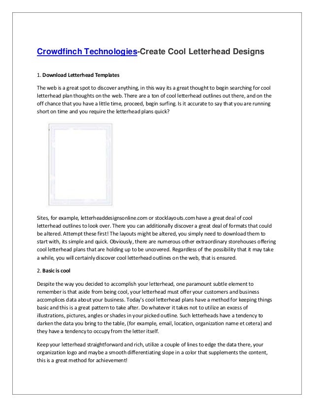 cool letterhead