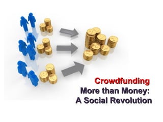 Crowdfunding
 More than Money:
A Social Revolution
 