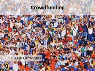 Crowdfunding




Kate Carruthers
 
