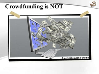 Crowdfunding is NOT
 
