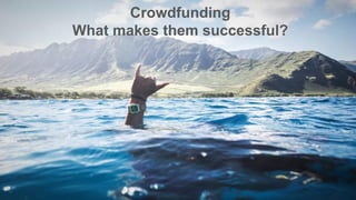 Hawaii Story
Crowdfunding
What makes them successful?
 